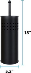 Blue Donuts Toilet Plunger with Holder for Bathroom, Multi Drain Black