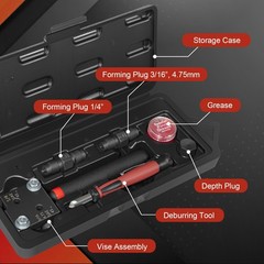 Low Profile Brake Line Single/Double Flaring Tool Kit 4.75 3/16 1/4 #33260