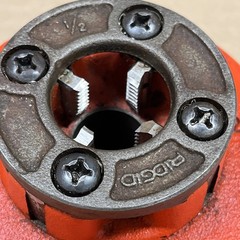 RIDGID 12R Die 1/2&Prime; Threads Model 12-R, 1/2&Prime; NPT Die Head 37480