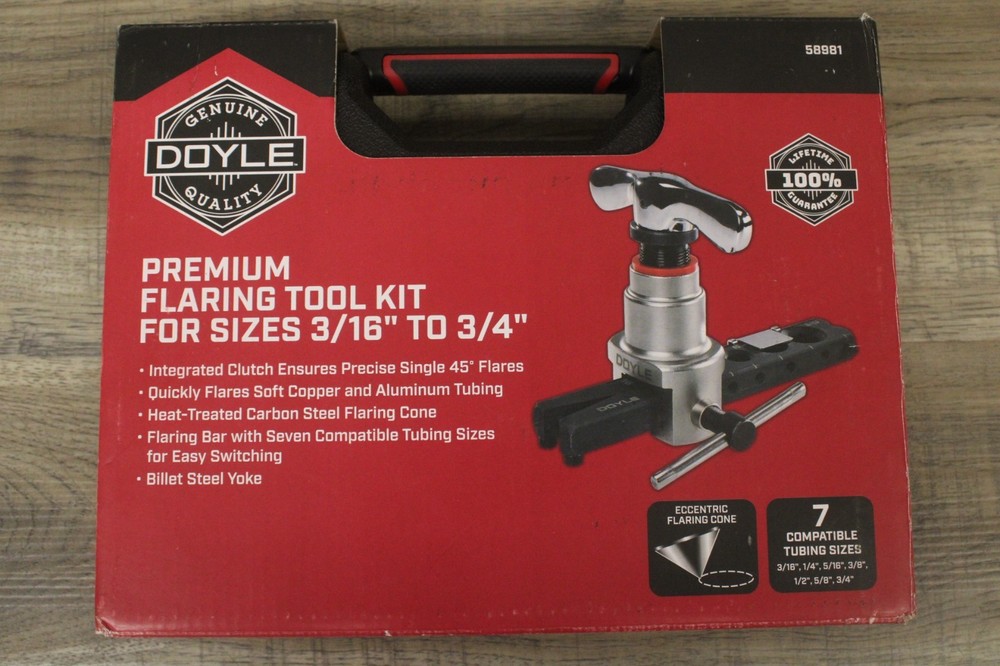 DOYLE 3/16 in. to 3/4 in. Premium Flaring Tool Kit