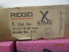 Ridgid 47640 1/8&Prime;-3/4&Prime; Model 515 Pipe Threading Die Head &ndash; NEW Old Stock