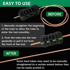 Handheld Tubing Straightener, 3/8 Inch O.D. Tube Straightening Tool for Brake&hellip;