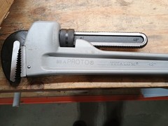 PROTO J848A Pipe Wrench,I-Beam,Serrated,48&Prime; 44ZJ68