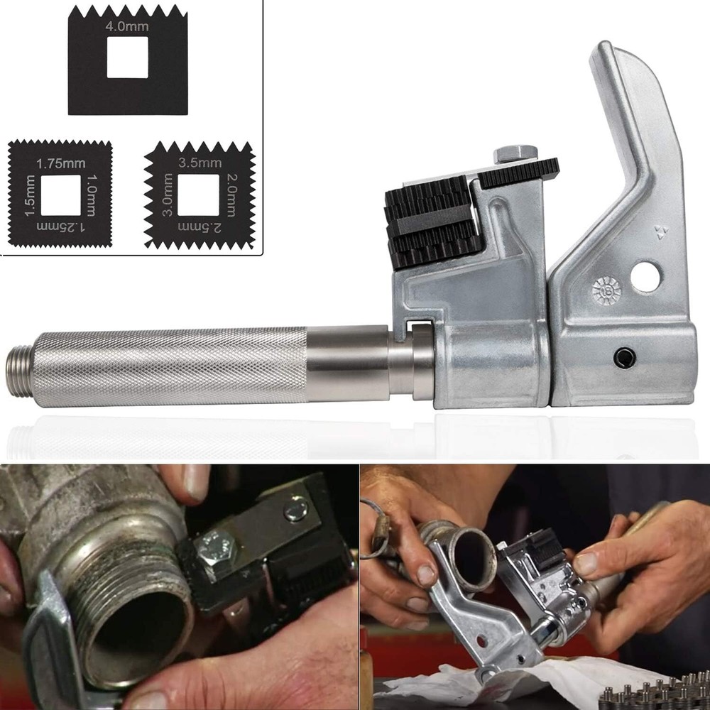 7402 202817 Universal Outside Thread Chaser Repair Tool & Metric Die Set Black