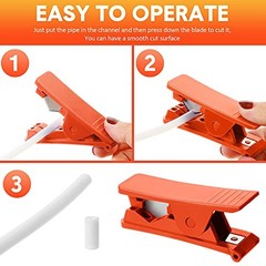 3 Pieces PTFE Plastic Tubing Cutter Hose Tube Pipe Accurate Red