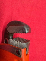 Billings No. 92 Heavy Duty Pipe Wrench, 6&Prime; 1/8-3/4&Prime; Carbon Steel Vintage!