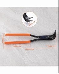 10 Inches Hand Seamers Sheet Metal Tools 90 Jaws Sheet Metal Pliers PVC Bender