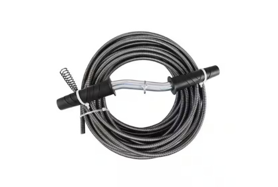 3/8in x 25ft Drain Auger Plumbing Snake Cable Clog Remover THEWORKS