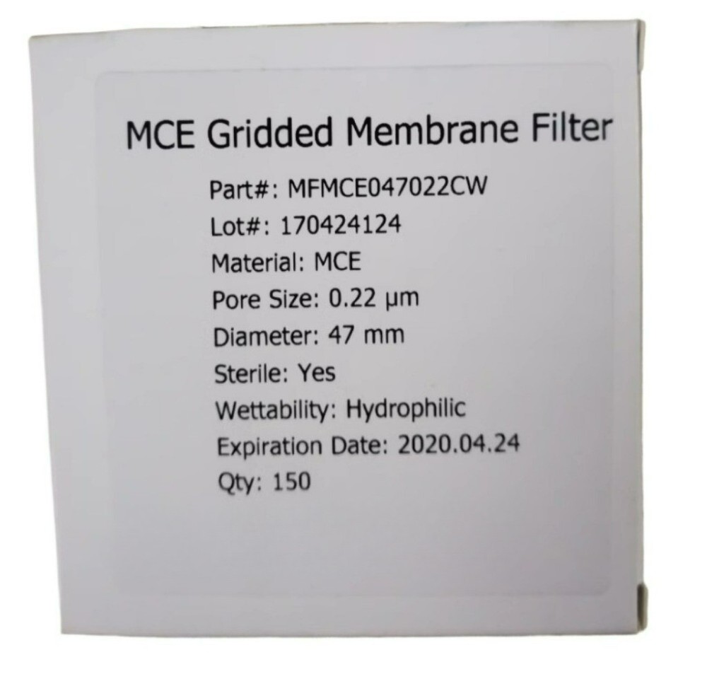 1PC MFMCE047022CW film with white background and black coating, 47mm diameter 0.