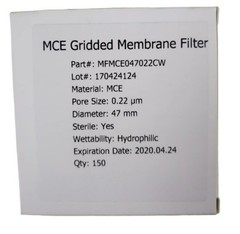 1PC MFMCE047022CW film with white background and black coating, 47mm diameter 0.