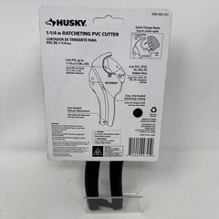 Husky Ratcheting PVC Cutter 1-1/4&Prime; &ndash; 1003 002 231 &ndash; Pipe Cutter &ndash; Quick Release