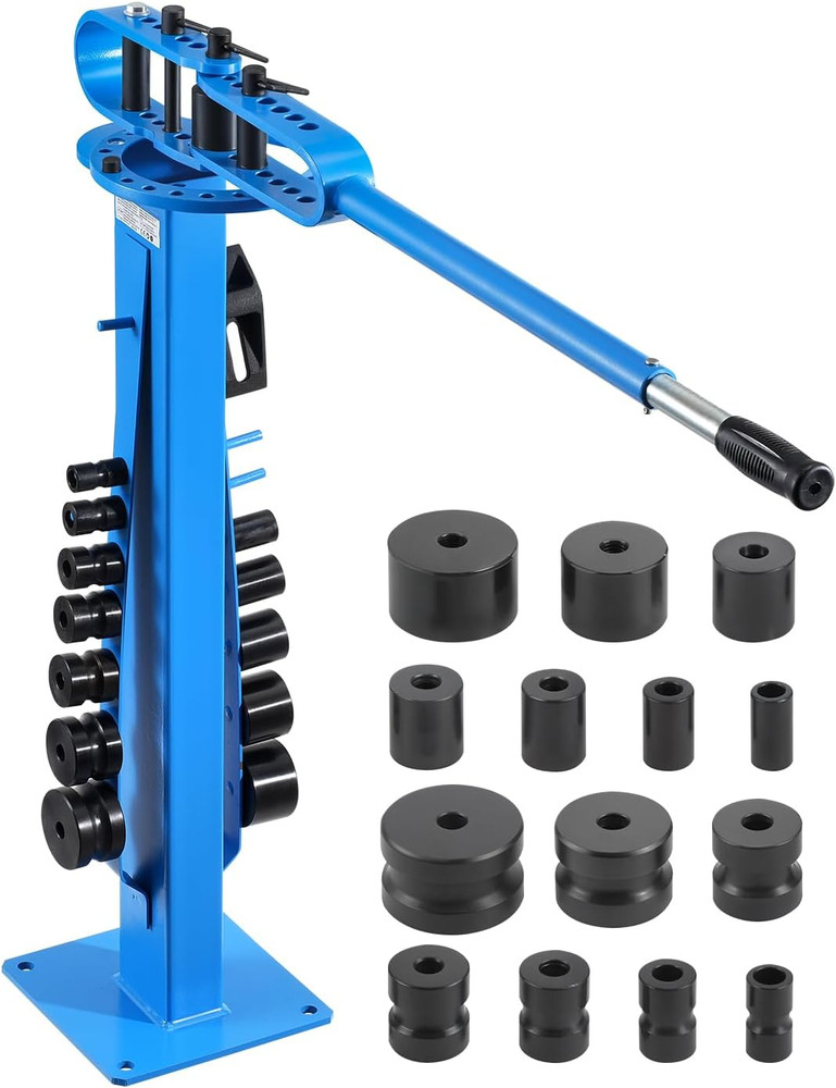 Manual Pipe Bender, Pipe Tube Bender with 14 Bending Dies, 200&deg; Heavy-Duty Tube