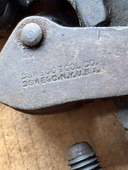 Vintage Sears Craftsman Pipe Threading Set 3-Die Solid Ratchet #95396 🇺🇸