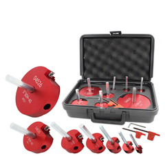 8PCS PVC Pipe Reamer Tool Kit Socket Saver for SCH 40 ABS CPVC Fitting 1/2&Prime;-4&Prime;