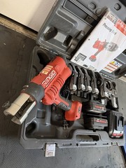 RIDGID RP 340 18V ProPress Press Tool Kit for copper pipe. w/ Jaws 1/2-2&rdquo; 350