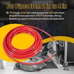 RIDGID K9-204 FlexShaft Cable 5/16 x 70ft with Sheath