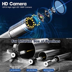 Ultimate Waterproof Plumbing Camera &ndash; 100FT Length, 32GB & Long Battery Life
