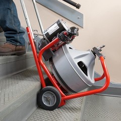 RIDGID K-400 Drain Cleaning Snake 120V Drum Machine C-32IW 3/8&Prime; x 75 ft. Cable