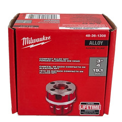 Milwaukee 48-36-1308 3/4&Prime; Compact ALLOY NPT Forged Aluminum Die Head