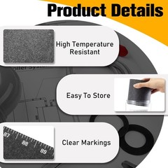 Flex Angle Pipe Measuring Tool Wrap Around for 12&Prime; to 48&Prime; Diameter Inch Pipe