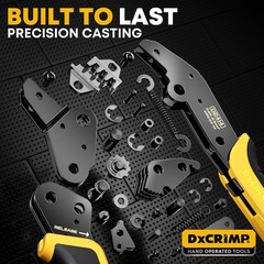 Crimping Tool Kit, 14-Type Open Spade & Quick-Disconnect Connector Set (2.8/3.9/