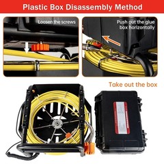 300FT Sewer Inspection Camera 10.1&Prime; HD Touchscreen Pipe Inspection Camera 16GB