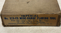 Imperial &ndash; Wide Range Flaring Tool Kit Set &ndash; Model 375-FS NOS