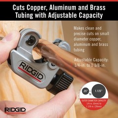 CC247 40617 Model 101 Close Quarters Tubing Cutter, 1/4inch to 11/8inch Tube&hellip;