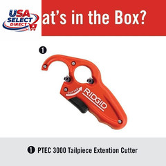 &ndash; 41608 PTEC 30000 Tubular Tailpiece Extension Cutter, 1-1/4&Prime;, Red