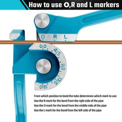 DURATECH 180 Degree Tubing Bender Blue