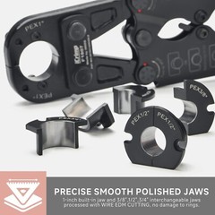 High-Performance PEX Crimp Tool Kit with Comfort Handles &ndash; 3/8 to 1-Inch Sizes
