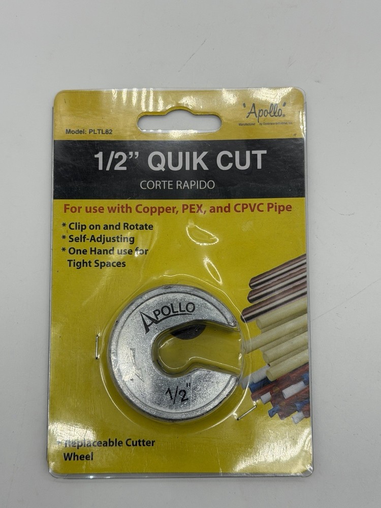 Apollo Quick Cit Pipe Cutter 1/2&Prime; Copper, Pex and PVC. New in Package