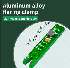 45&deg; HVAC flaring kit 1/4&ndash;3/4in for copper tubes, eccentric cone