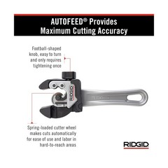 RIDGID 32573 Model 118 2-in-1 Close Quarters Tubing Cutter for 1/4&Prime; to 1-1/8&Prime;&hellip;