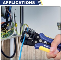 Automatic Wire Stripping Tool Kit 201PCS &ndash; AWG 24-10 Cables with Insulated Termi