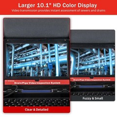 300FT Sewer Inspection Camera 10.1&Prime; HD Touchscreen Pipe Inspection Camera 16GB
