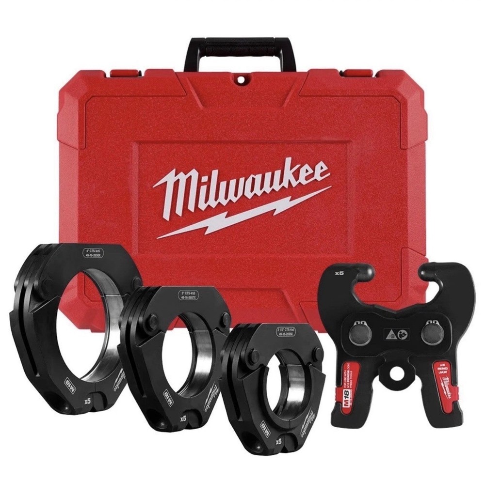 Milwaukee 2-1/2&Prime;-4&Prime; CTS-V Pivoting Press Ring Kit M18 FORCE LOGIC 49-16-2690X