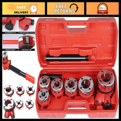 Manual Ratchet Pipe Threader Kit with 6 Dies &ndash; 1/4&Prime; to 1-1/4&Prime; Pipe Tool