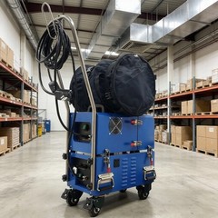220V / 110V Air Duct Cleaning Machine for 50-200mm Pipe Diameter Sweep & Suction