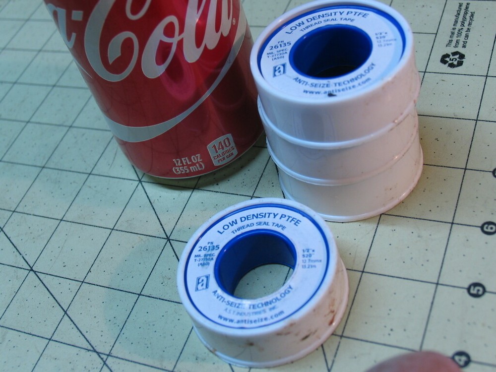 4 rolls of Teflon Thread Sealing Tape, low density PTFE (1/2&Prime; x520&prime; each roll)