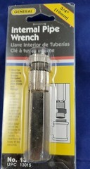 3/4 In. Internal Pipe Wrench remove broken threaded pipe plugs fittings hex fit