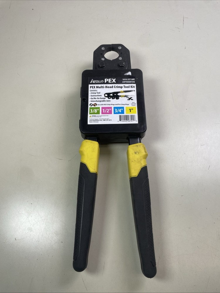Apollo Multi-Head PEX-B Crimp Tool Kit 3/8&rdquo; & 3/4&rdquo; MISSING 1/2&rdquo;
