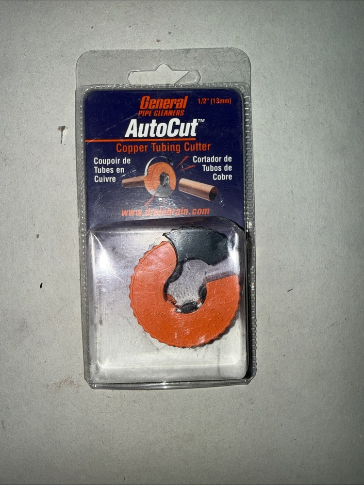 General Pipe Cleaners ATC12 1/2-Inch AutoCut Copper Tubing Cutter, Black, Orange