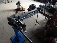 Lomar Tool S1129 prototype manual mandrel bender for 3/16-1/2 tubing.