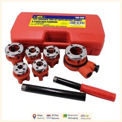 Professional Ratchet Pipe Threader Kit Ideal for Galvanized and Iron Pipes