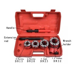 Plastic Pipe Threader Manual Threading Machine Water Pipe Hinge Twisted Kit