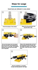 SWG-25 Stainless Steel Tube Manual mechanical ipe Bending Machine With 7 molds