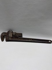 Vintage Ridgid 18&Prime; HEAVY DUTY Pipe Wrench Made by Ridge Tool Co. Elyria Ohio USA