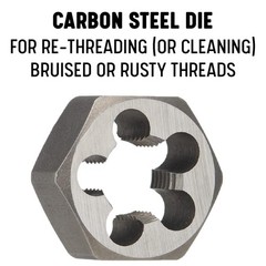 High-Quality Carbon Steel Hex Die, 1/4&Prime;-18