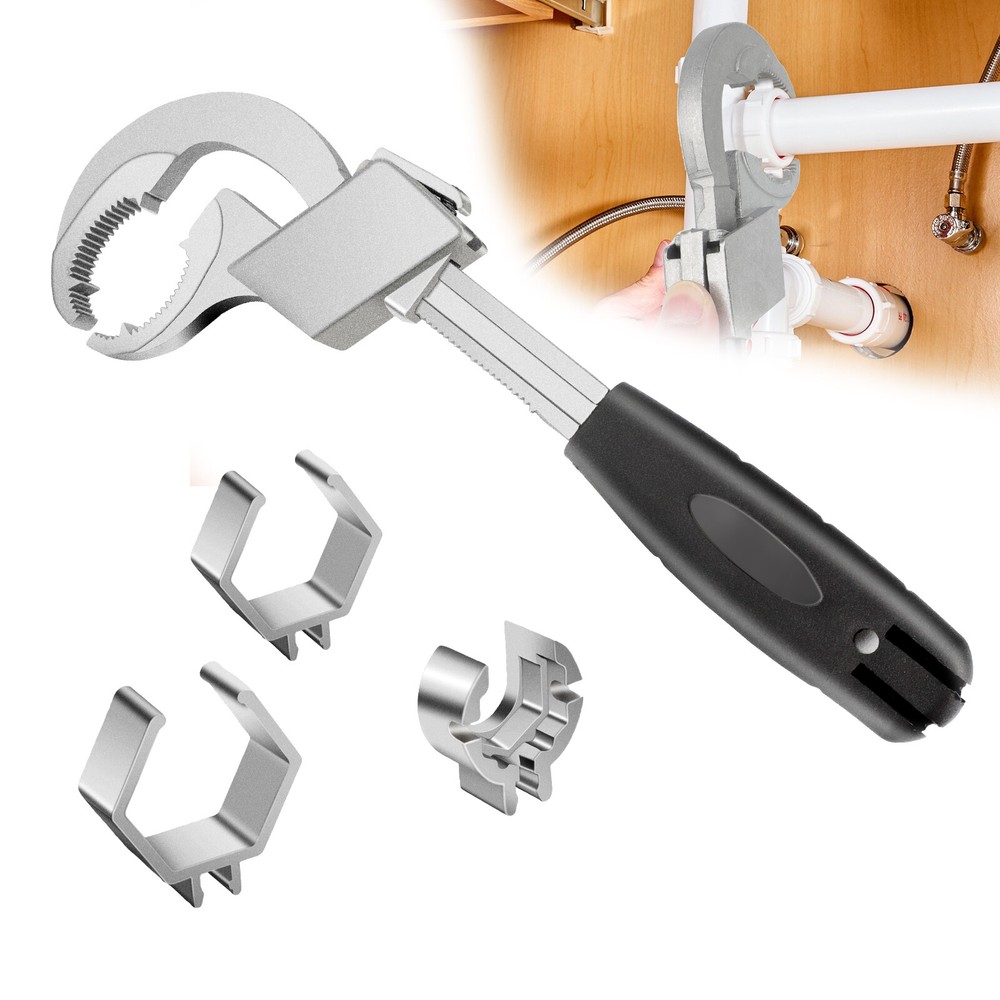 Adjustable Wrench Multifunctional Universal Open End Wrench Bathroom Repair Tool